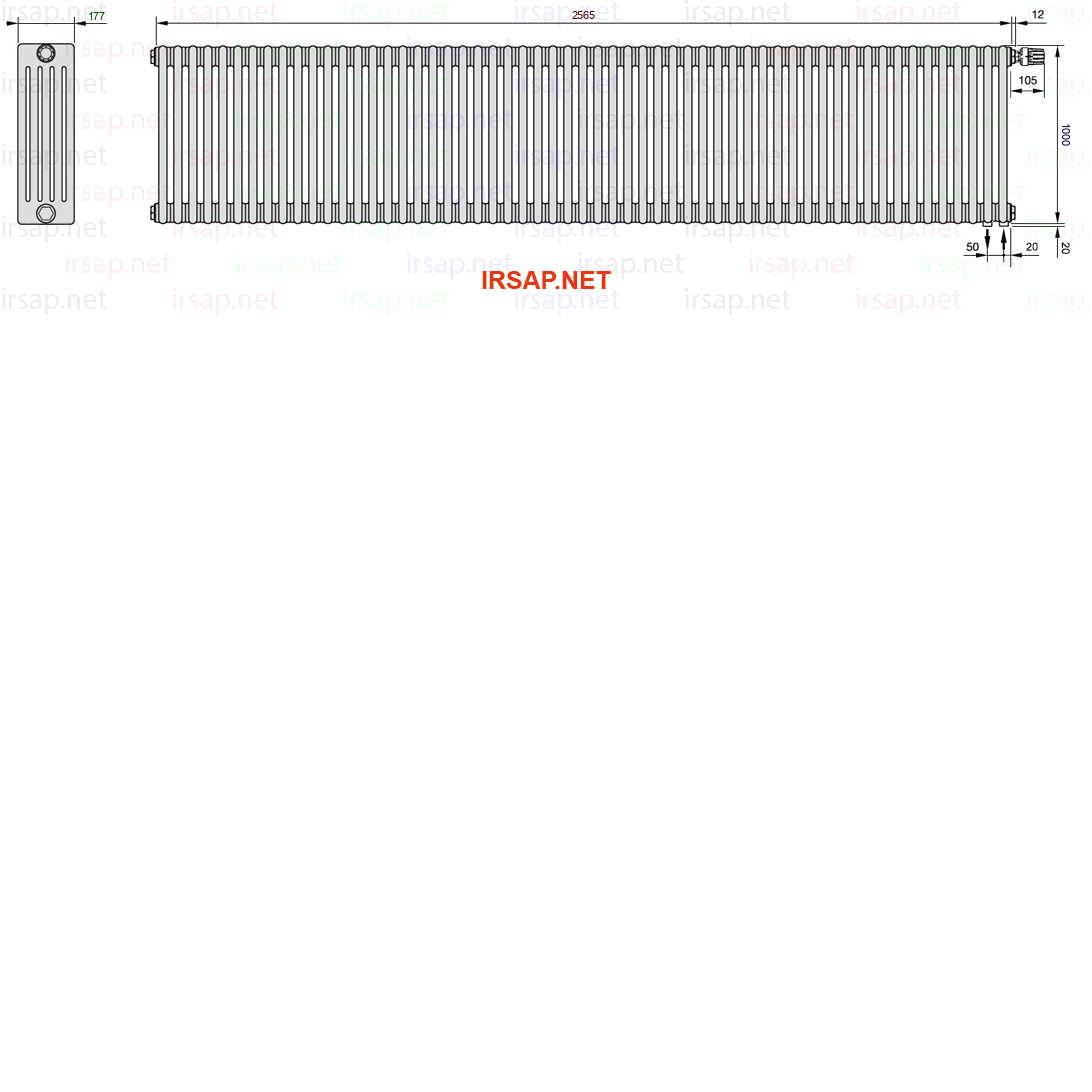 Радиатор IRSAP Tesi 51000/57 T25 CL 01
